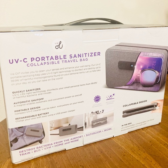 UV-C  Sanitizer Collapsible Travel Bag (keys,phone, etc) - Picture 4 of 9